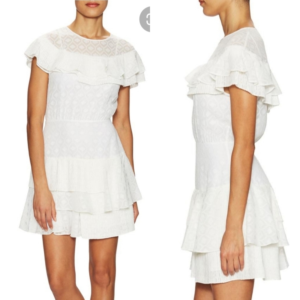 BCBGMaxazria Charlete Ruffle Tiered Dress